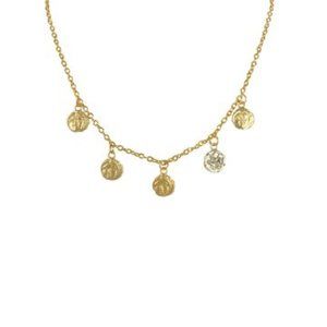 TAT2 Vintage Silver Apollonia Multi-Coin Necklace